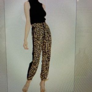 Misa Los Angeles Leopard Gavin Jogger Trouser Pants